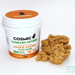 Peanut Butter Cookie Dough 100MG THC by Cosmic Edibles